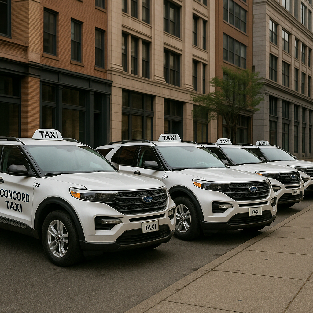 20251026 1415 Concord Taxi Fleet Simple Compose 01k8gvn17zf15tjxdmbx6tb7p2 1